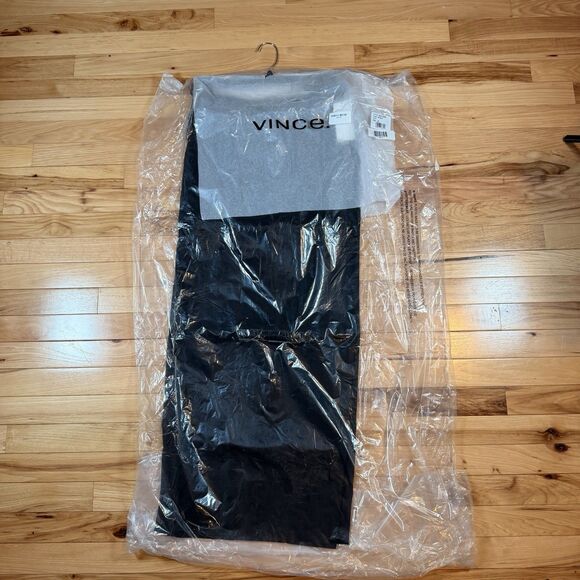 NWT VINCE Crop Wide Leg Linen Blend Black - Size 20 MSRP $325 - Picture 4 of 10
